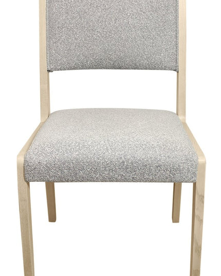 Five Piece Natural Round Solid Wood Dining Set with Four Chairs