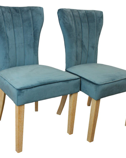 Five Piece Natural Round Solid Wood Dining Set with Four Chairs