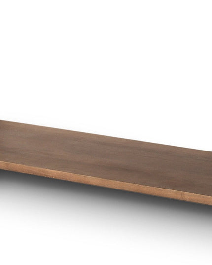 67" Brown Solid Wood Solid Console Table With Shelf