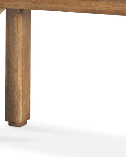 60" Brown Solid Wood Console Table