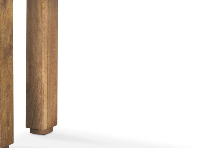 60" Brown Solid Wood Console Table