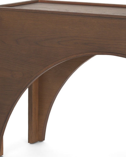 55" Brown Wood Console Table
