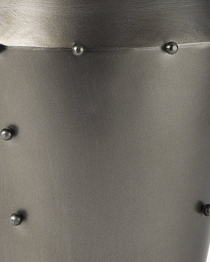 12" Gray Metal Table Vase