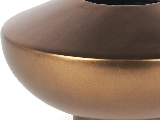 6" Antiqued Bronze Metal Table Vase