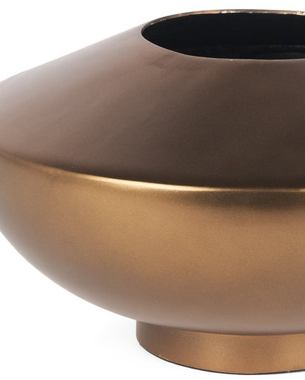 6" Antiqued Bronze Metal Table Vase