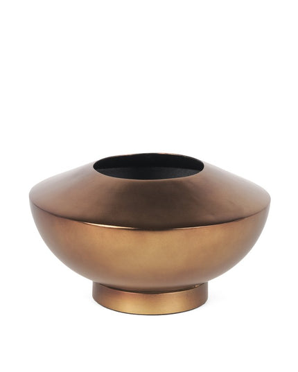 5" Antiqued Bronze Metal Table Vase