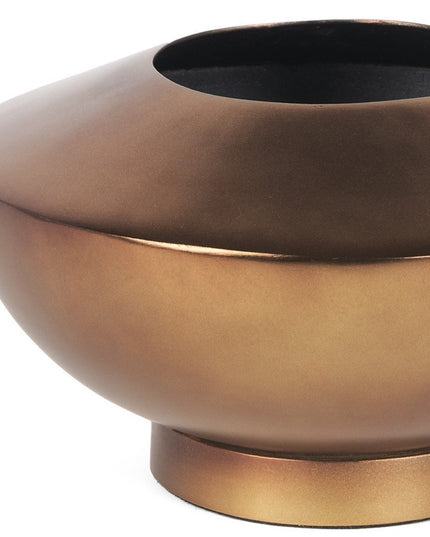 5" Antiqued Bronze Metal Table Vase