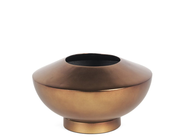 5" Antiqued Bronze Metal Table Vase