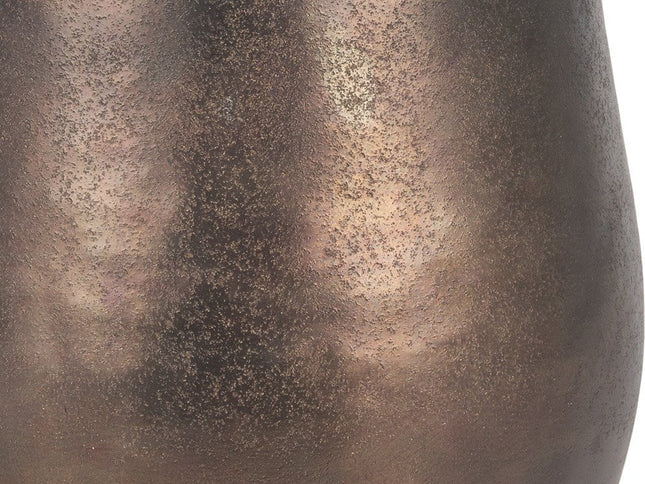 9" Antiqued Brass Aluminum Table Vase