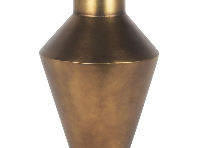 13" Antiqued Bronze Metal Table Vase
