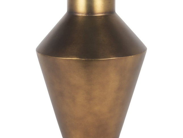 13" Antiqued Bronze Metal Table Vase
