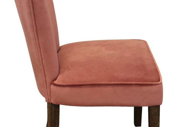 Seven Piece Dark Brown Round Solid Wood Dining Set with Six Chairs