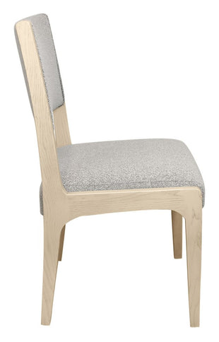 Seven Piece Dark Brown Round Solid Wood Dining Set with Six Chairs