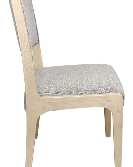 Seven Piece Dark Brown Round Solid Wood Dining Set with Six Chairs