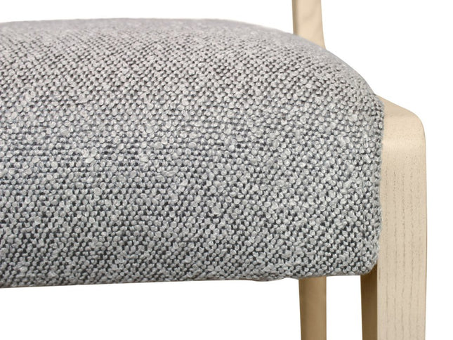 Seven Piece Dark Brown Round Solid Wood Dining Set with Six Chairs