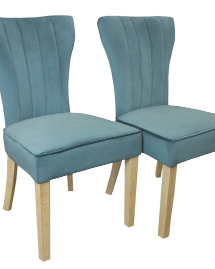 Seven Piece Dark Brown Round Solid Wood Dining Set with Six Chairs