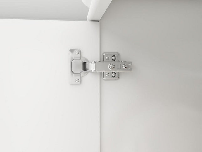 71" White Wood Mirrored Two Door Combo Dresser