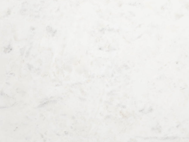 35" White Genuine Marble and Iron Round Pedestal Coffee Table