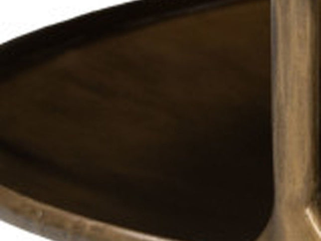 35" White Genuine Marble and Iron Round Pedestal Coffee Table