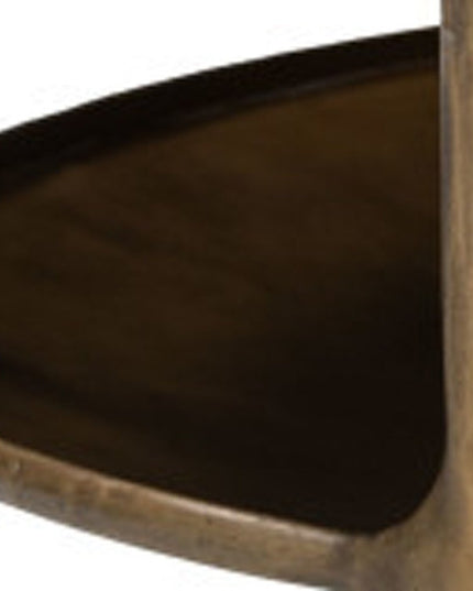 35" White Genuine Marble and Iron Round Pedestal Coffee Table