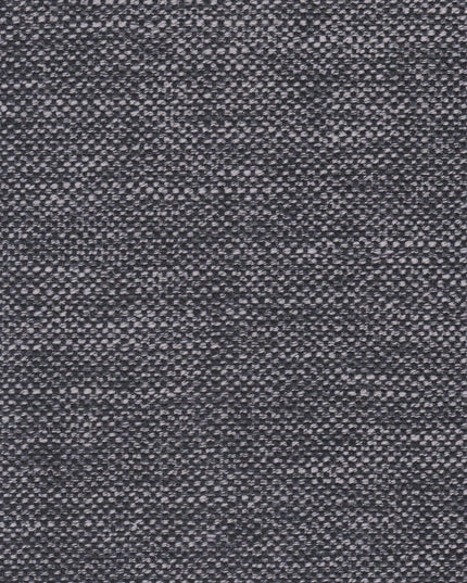 Set of Two Gray Solid Wood and Fabric Low Back Bar Chairs