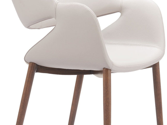 Set of Two Beige Wood and Fabric Low Back Bar Chairs