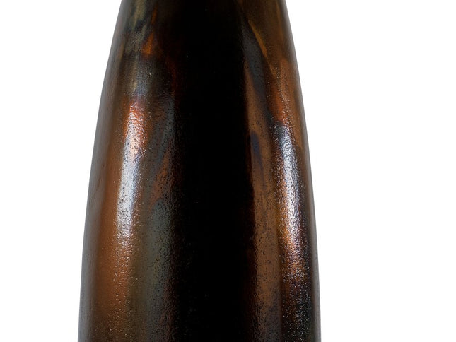 50" Burnished Brown Aluminum Floor Vase