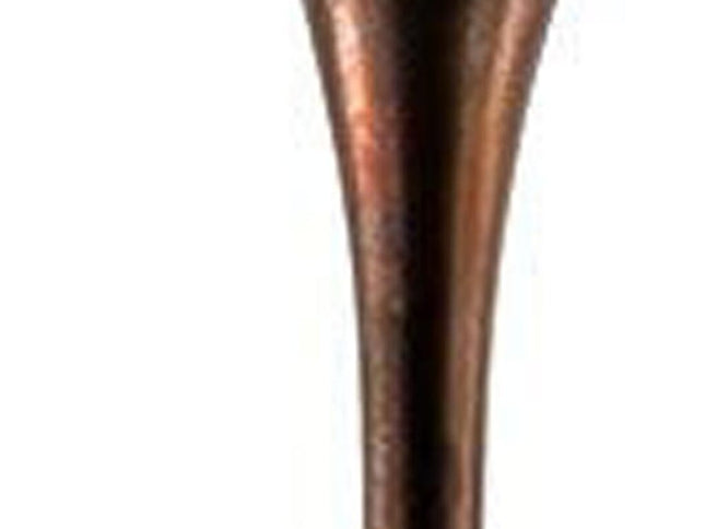 41" Burnished Brown Aluminum Floor Vase