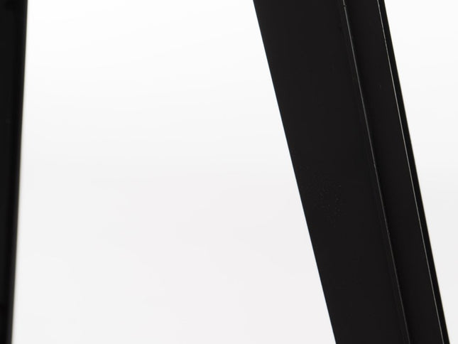 Set of Two Natural and Black Iron and Wood Backless Adjustable Height Swivel Bar Chairs