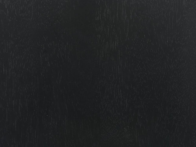 Set of Two Black Solid Manufactured Wood and Wood Low Back Bar Chairs