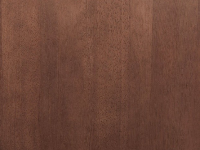 Set of Two Walnut Solid Manufactured Wood and Wood Low Back Bar Chairs