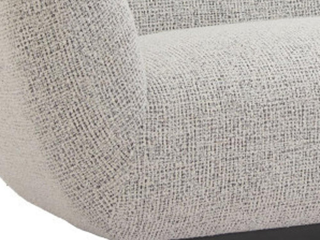 96" Gray Upholstered Wood Sofa