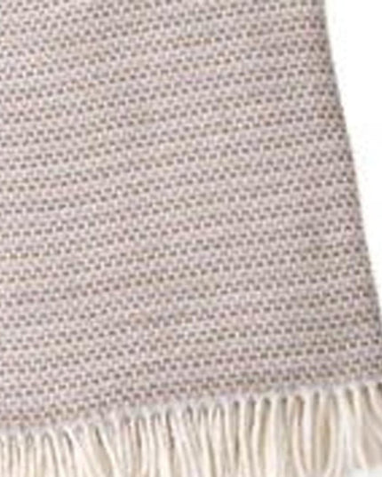 55" X 70" Chestnut Cotton Blend Woven Plush Throw Blanket with Fringe