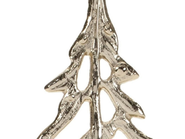 Set of Two Gold Aluminum Tabletop Sculpture