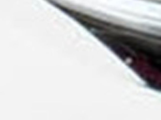 Set of Two Silver And White Glass Trees Tabletop Sculpture