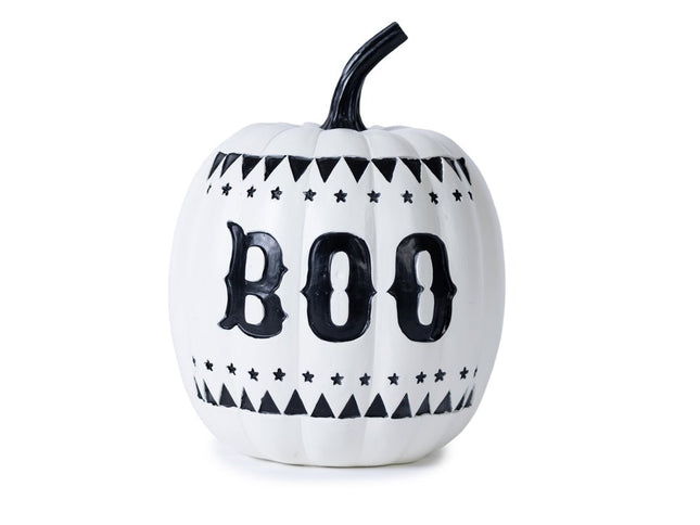 Set of Two White And Black Polyresin Tabletop Sculpture