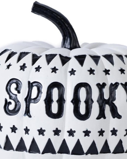 Set of Two White And Black Polyresin Tabletop Sculpture