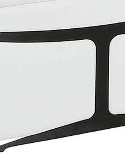 White Italian Leather Power Reclining U Shaped Eight Piece Sectional With Console