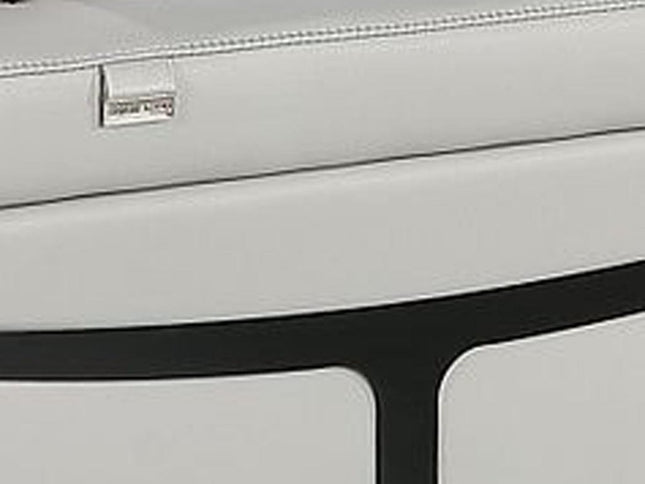 Light Gray Italian Leather Power Reclining U Shaped Eight Piece Corner Sectional With Console