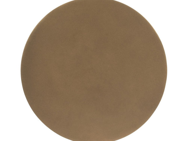 19" Bronze Aluminum Round Drink Size Pedestal End Table