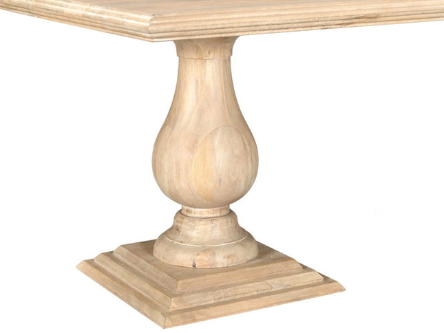 11 Piece Beige Solid Wood Dining Set with 10