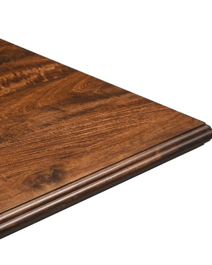 11 Piece Brown Solid Wood Dining Set with 10