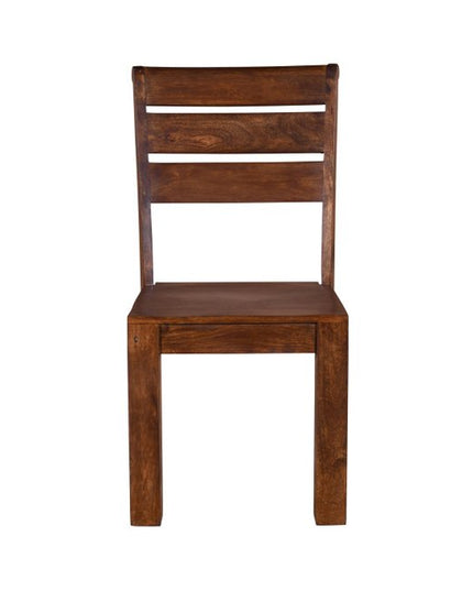 11 Piece Brown Solid Wood Dining Set with 10