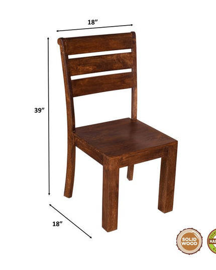 11 Piece Brown Solid Wood Dining Set with 10