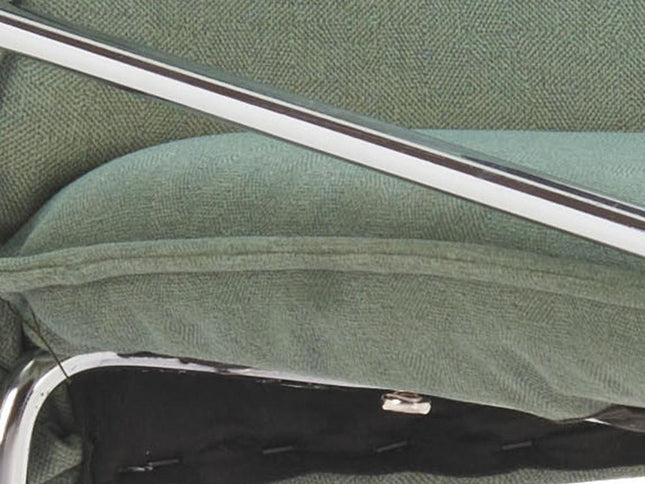 Green Wood and Fabric Bar Chair