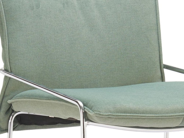 Green Wood and Fabric Bar Chair