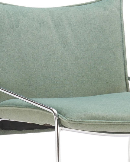 Green Wood and Fabric Bar Chair