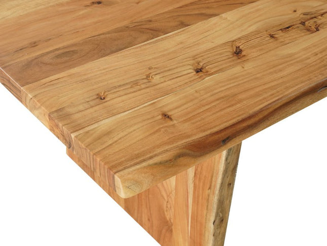 13 Piece Brown Solid Wood Dining Set with 12