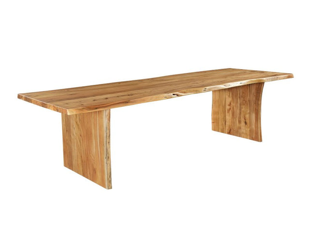 13 Piece Brown Solid Wood Dining Set with 12