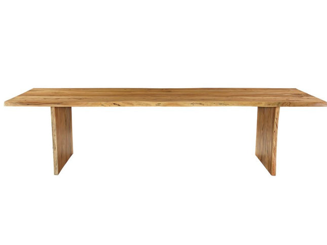 13 Piece Brown Solid Wood Dining Set with 12